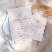 Boho Floral Herfst Waterverf Baby shower Informatiekaartje