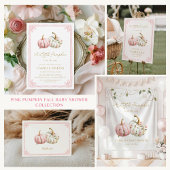 Pink Pumpkin Fall Theme Books for Baby Informatiekaartje