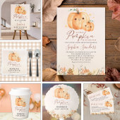 Fall Baby Shower – A Little Pumpkin Is on the way Poster