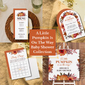 Een beetje pompoen is onderweg Baby shower Acryl Uitnodigingen