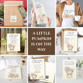 Een kleine pompoen boho Baby shower uitnodiging