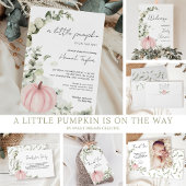 Advies en wensen Little Pumpkin Baby shower Informatiekaartje