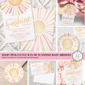 Little Ray Of Sunshine Baby shower Luierkrabbel Reclamebord Met Voetstuk
