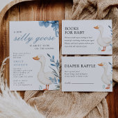 Een beetje Gekke Goose Boy Baby shower Kartonnen Onderzetters