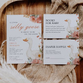 Een kleine Gekke Goose Girl Baby shower Uitnodigin Kaart