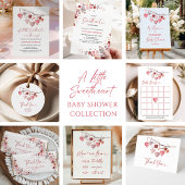 Kleine Valentijnse Baby showers Acryl Uitnodigingen