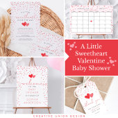 Stropdas Uw Schoen Baby shower Spelbord Poster