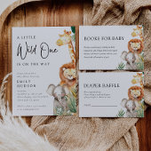 Een beetje wilde safari baby shower uitnodiging