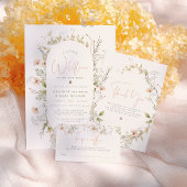 Een klein menu van het Baby shower van Boho Bee Gi