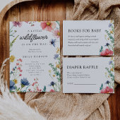 Een klein Baby shower van wilde bloemen Bedankzakje