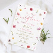 Little Wildflower Baby Shower Welcome Poster
