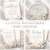 Wildflower Boho Baby shower Papieren Bordje