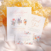 Een beetje wilde bloem is op weg naar Boho Baby sh Kaart