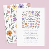 Een beetje Wildflower Bloemen Boeken voor Baby sho Informatiekaartje