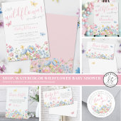 Luier Raffle Wildflower Baby shower Reclamebord Met Voetstuk