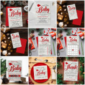 Merry Little KerstBaby shower Acryl Uitnodigingen