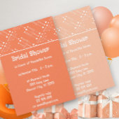 Oranje grijs rotsstoelpatroon uit het midden van d fleece deken