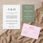 Modern light brown minimalist wedding menu (Personaliseer de collectie van deze zelfstandige maker.)