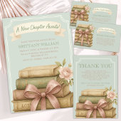 Nieuw hoofdstuk wacht op Baby shower Flat Thank Yo Bedankkaart