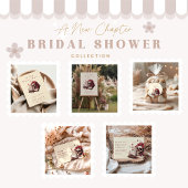 Een nieuw hoofdstuk begint gothic bridal shower Re Informatiekaartje