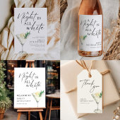 Een nacht in alle witte verjaardag servet