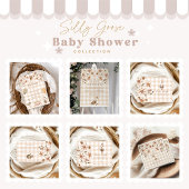 Een Gekke Goose Baby shower Note voor Baby Informatiekaartje