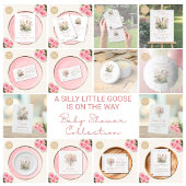 Silly Goose All in One QR Code Shower Invitation Kaart