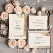 Golden Abstract | Moderne Huwelijkszitgrafiek Poster