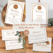 Sweet Little Bun in the Oven Neutral Baby Shower  Briefkaart