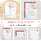 Baby Bingo & Naam Race Bunny Baby shower Spel Flyer