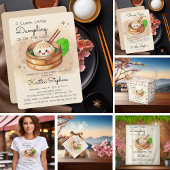 Een Sweet Little Dumpling Kwai Theme Baby shower Bedankzakje