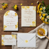 Waterverf Honeycomb & Bee Baby shower Bedankt