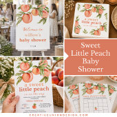 Zoete Perzik Baby Shower Bingo Spel