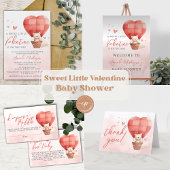 Een lieve kleine Valentijn Baby shower welkom Spandoek