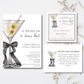 Dubbelzijdige Dirty Martini thema Recept Kaart