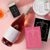 Een klein beetje ouder zwart cocktail verjaardagsf folie servetten