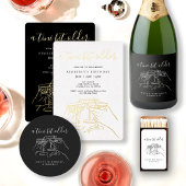 A Tini Bit Older Black Martini Birthday Thank You Ronde Sticker