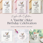 Een klein beetje oudere hand getrokken Martini ver Servet