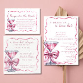 Een klein beetje dichterbij Chic Roze Martini Brui Servet