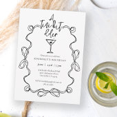 Een klein beetje ouder Black Wavy Border verjaarda Kartonnen Onderzetters