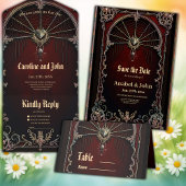 Een vleugje gotische magie all in one uitnodiging