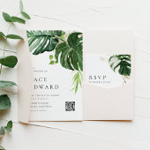 Monstera Leaves Summer Engagement Party