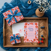 Berry Eerste Verjaardag Bloemen Aardbei Welkom Spandoek