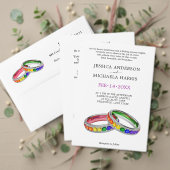 🌈 Grappige DATUMWIJZIGING Verstrengeld in trots Informatiekaartje (Personaliseer deze collectie van deze onafhankelijke maker. Test)