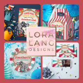 Circus Birthday Uitnodiging