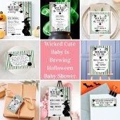Wicked Schattige Baby brouwt Halloween Baby shower Kaart