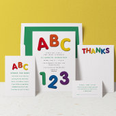 Schattigee kleurrijke bedankt gepersonaliseerd