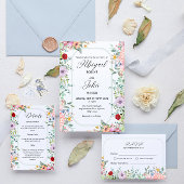 Wildflower Wedding Bewaar de datum Magneet