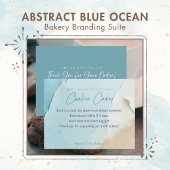 Abstract Blue Ocean Bakkerij Visitekaartje