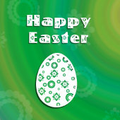 Moderne e Easter Retro Paper Art Magneet